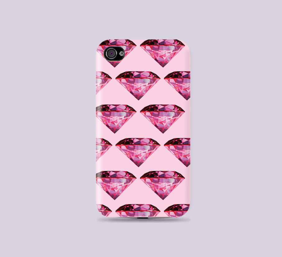 Fabulous Pink Shine Diamond Hard Case - Iphone 5 - Iphone 4 - Iphone 4s - Samsung S3 - Samsung S4 - Samsung Note 2